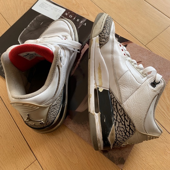 Jordan 3 white/cement size 9.5 (SOLD) - Picture 8 of 16